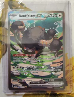 POKEMON WHITE FLARE BOUFFALANT EX 170/086 SIR ENGLISH IN HAND TCG NM Near Mint - Image 1