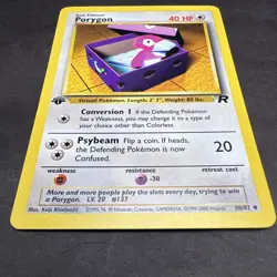 Pokemon 1st Edition Team Rocket Porygon 48/82 NS1 - Image 3