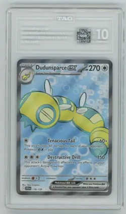 TAG 10 2025 Pokemon Dudunsparce ex 178/159 Sv09: Journey Together Holo - Image 1