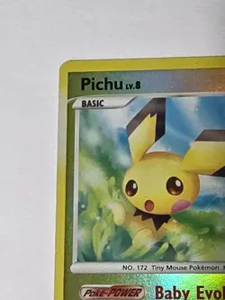 Pokemon Pichu 45/100 Platinum Stamped Reverse Holo Uncommon Stormfront LP - Image 4