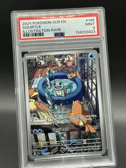 🔥Pokemon SQUIRTLE 148/142 - ILLUSTRATION RARE- PSA MINT 9!!🔥 - Image 1