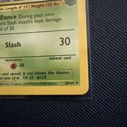 Pokemon TCG Jungle Scyther 26/64 Non-Holo Rare Unlimited LP - Image 3