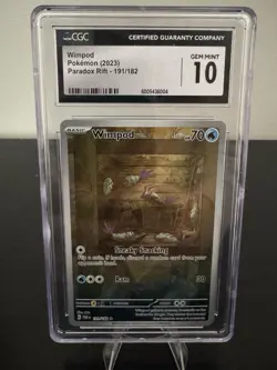 Wimpod Pokemon Paradox Rift 2023 #191 Art Rare CGC 10 Gem Mint - Image 1