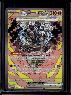2025 Pokemon SV Prismatic Evolutions PRE EN Cornerstone Mask Ogerpon ex #160/131 - Image 1