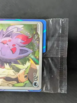 N's Zorua SVP189 - Journey Together Sealed Illustration Rare ETB Promo Pokemon - Image 3