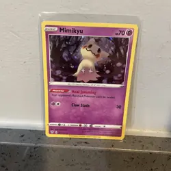 Mimikyu - 081/189 - Cosmos Holo LP, English Pokemon Sword & Shield - Darkness Ab - Image 1