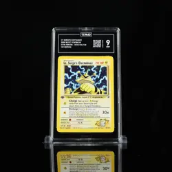 Lt. Surge's Electabuzz Pokemon Gym Heroes Holo Holographic 1st Edition TAG 9 - Image 1