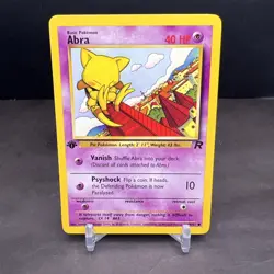 Pokemon 1st Edition Team Rocket Abra 49/82 NS1 - Image 1