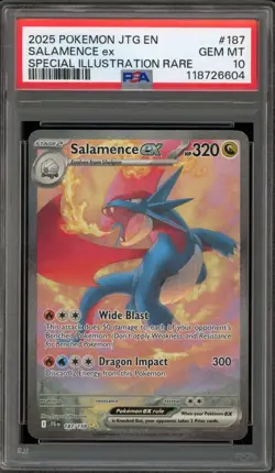 Pokemon Salamence ex Journey Together Special Illustration Rare #187 PSA 10 - Image 1