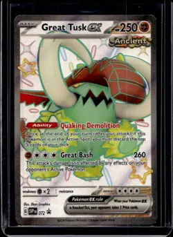 2023-25 Pokemon SV Black Star Promos SVP EN Great Tusk ex #072 - Image 1