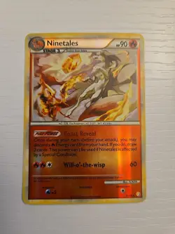 Pokemon Ninetales TCG 7/123 HeartGold & SoulSilver Reverse Holo - Image 1