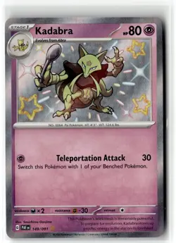 Kadabra ⭐ 149/091 Holo Shiny Rare Paldean Fates 2024 Pokemon NM - Image 1