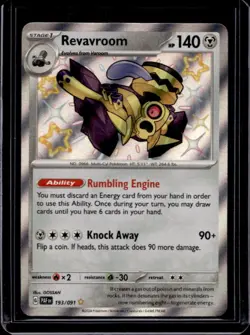 2024 Pokemon SV Paldean Fates PAF EN Revavroom #193/091 - Image 1