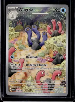 2024 Pokemon SV Paldean Fates PAF EN Wugtrio #224/091 - Image 1