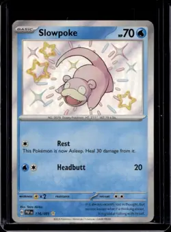 2024 Pokemon SV Paldean Fates PAF EN Slowpoke #116/091 - Image 1