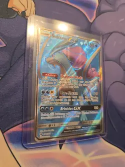 Pokemon Suicune GX Full Art 200/214 Sun and Moon Lost Thunder Alternate Art NM - Image 2