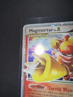 Pokemon TCG Magmortar LV.X 123/123 Rare Holo Mysterious Treasures - Image 2