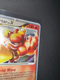 Pokemon TCG Magmortar LV.X 123/123 Rare Holo Mysterious Treasures - Image 3