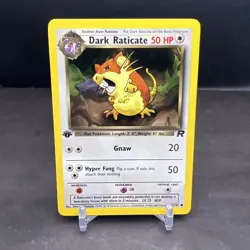 Pokemon 1st Edition Team Rocket Dark Raticate 51/82 NS1 - Image 1