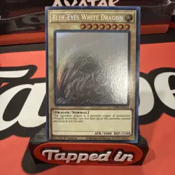 Blue-Eyes White Dragon GFP2-EN175 Ghost Rare 1st Edition - Image 1