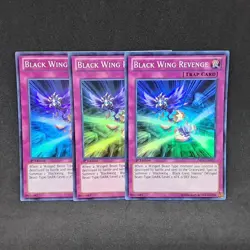 3x Black Wing Revenge DRLG-EN031 1st Edition Super Rare NM Near Mint Yu-Gi-Oh! - Image 1