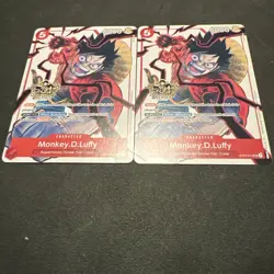 Monkey D. Luffy RARE 3RD ANNIVERSARY PROMO ALT ART ST01-012 ONE PIECE NON-FOIL - Image 1