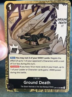 Ground Death (English) - OP14- One Piece CCG - NM/LP+ Azure Sea's Seven - Image 1