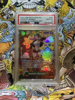 2024 ONE PIECE OP08-TWO LEGENDS #007 JEWELRY BONNEY SPECIAL ALTERNATE ART PSA 10 - Image 1
