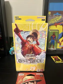 ONE PIECE EGGHEAD Starter Deck ST-29 And 1x Sleeved Carrying On His Will Sealed - Image 2