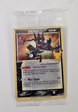 Celebrations Black Star Promo Card Sealed Greninja Gold Star SWSH144 - Image 1