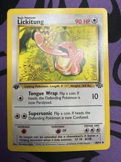 Lickitung- First Edition Jungle, 38/64, Pokemon Card TCG - Image 1