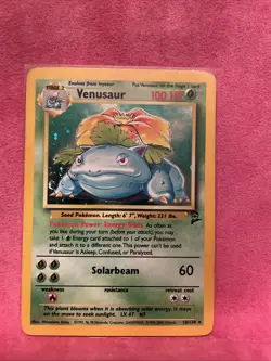 Pokemon TCG Venusaur Holo Rare Card 18/130 Base Set 2, 1999 - Image 1