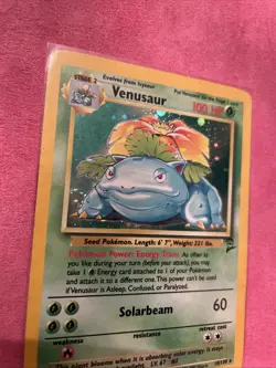 Pokemon TCG Venusaur Holo Rare Card 18/130 Base Set 2, 1999 - Image 4