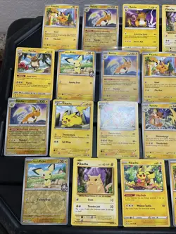 (30) Pikachu CARDS LOT VTG HOLO Raichu Stamped Red Cheeks Halloween Rainbow - Image 2