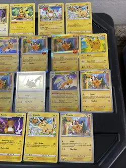 (30) Pikachu CARDS LOT VTG HOLO Raichu Stamped Red Cheeks Halloween Rainbow - Image 4