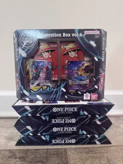 Bandai Trading Card Games One Piece Illustration Box Vol 6 - LOT OF 5 Boxes NEW - Image 1