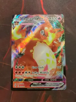 Pokemon TCG Charizard VMAX Darkness Ablaze Holo Ultra Rare Card 020/189 NM - Image 1