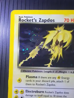 Rockets Zapdos Gym Challenge Holo Card 15/132 Vintage WoTC - Image 4