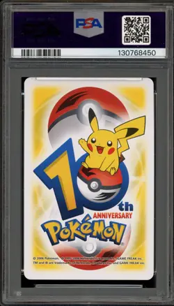 Pokemon 10th Ann. Playing Cards Lunatone/Solrock Yellow 9 of Clubs PSA 10 - Image 2