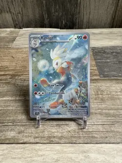 Pokemon TCG - Raboot 147/142 Illustration Rare Holo Card - Stellar Crown (NM) - Image 1