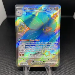 Glimmora ex - 218/091 - Pokemon Paldean Fates Shiny Full Art Ultra Rare Card NM - Image 1
