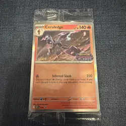 Phantasmal Flames Sealed Staff Prerelease Promos Four Cards *SEALED PACK* - Image 1