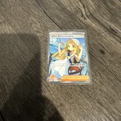 Pokemon TCG Lillie's Determination Trainer Card Holo Rare 169/132 - Image 1