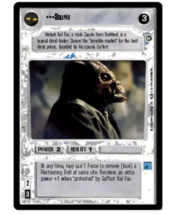 Star Wars CCG Card Saurin. A New Hope Limited - Image 1