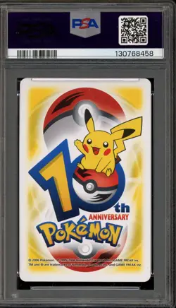 Pokemon 10th Ann. Playing Cards Makuhita/Hariyama Yellow 8 of Spades PSA 9 Mint - Image 2