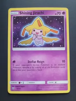 Pokemon TCG Shining Jirachi Card Shining Legends 42/73 Holo Rare - Image 1