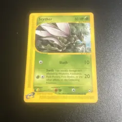 Pokemon VINTAGE Scyther - Pokemon TCG - Aquapolis - Non Holo 106/147 - NM Card - Image 1