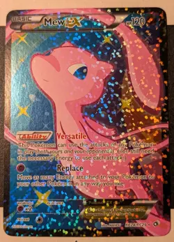 Pokemon TCG Mew EX RC24/RC25 Legendary Treasures Full Art MP Rare Card - Image 1