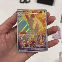 Pokemon TCG Rapidash Destined Rivals Illustration Rare Card 189/182 NM Condition - Image 1