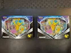 LOT Pokemon Pikachu TCG v Box Trading Card Game Collection 8 packs fusion strike 820650851179 - Image 1